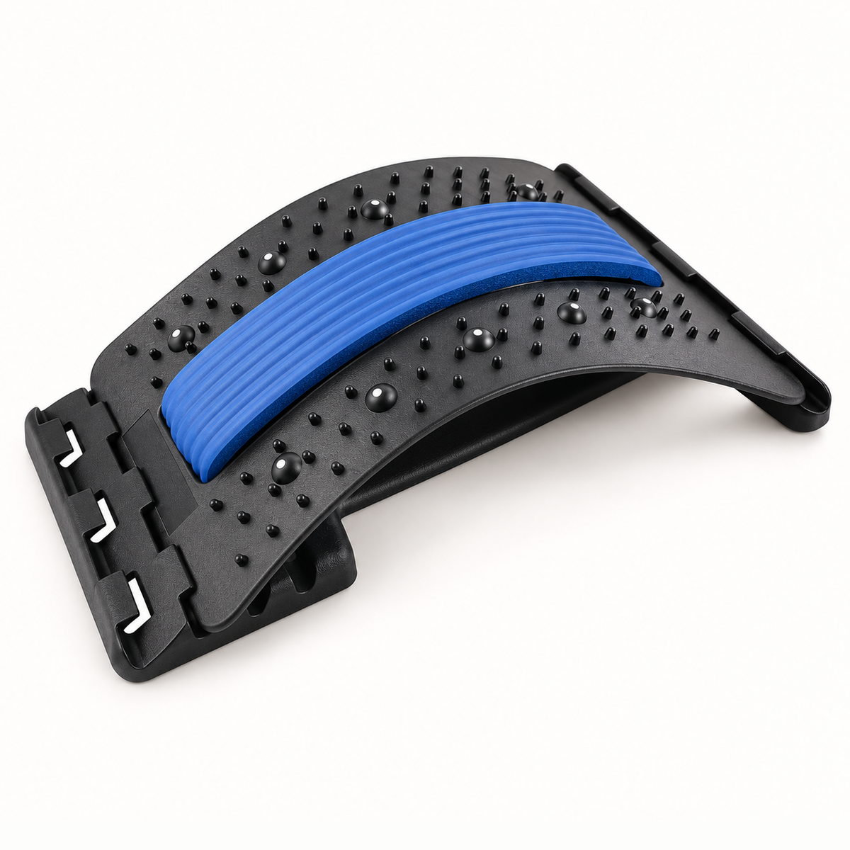 Spinevea Strecher back stretcher with royal blue lumbar pad